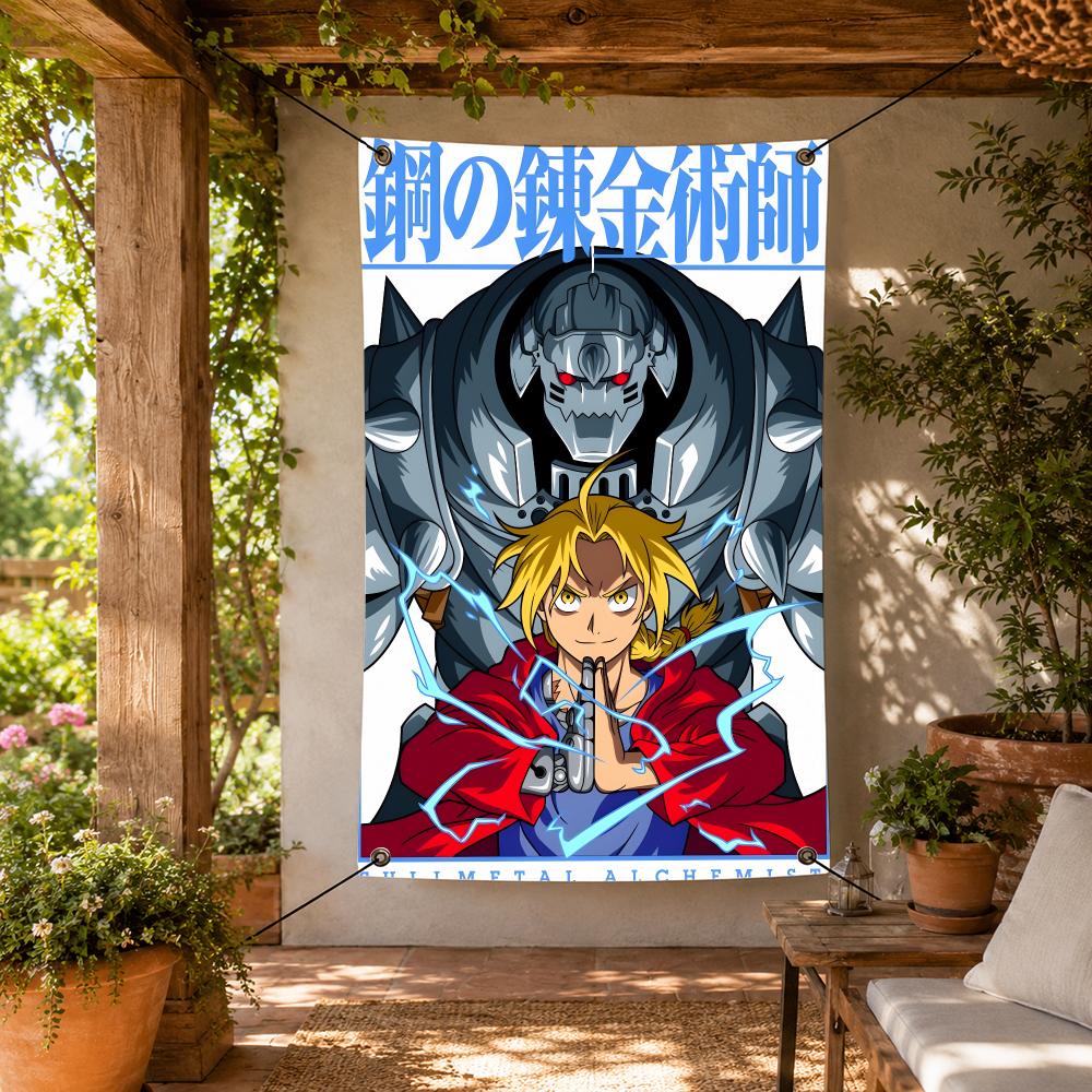 Home Garden Alchemist - Banderas decorativas de Anime F-Fullmetal Alchemist,
