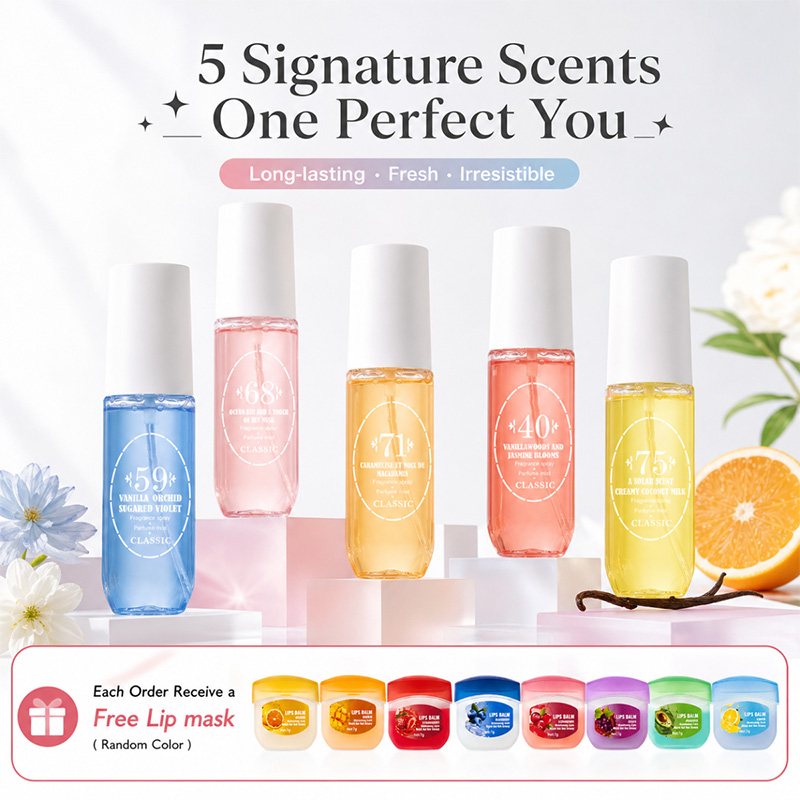 Home Fragrance Jasmine - Perfume Corporal en Spray, 5 Aromas: