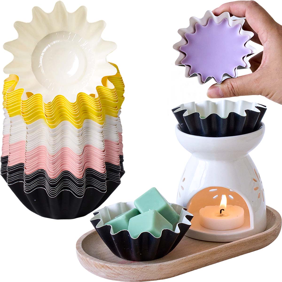 Home Fragrance Edg - 10 unidades de bandejas de papel