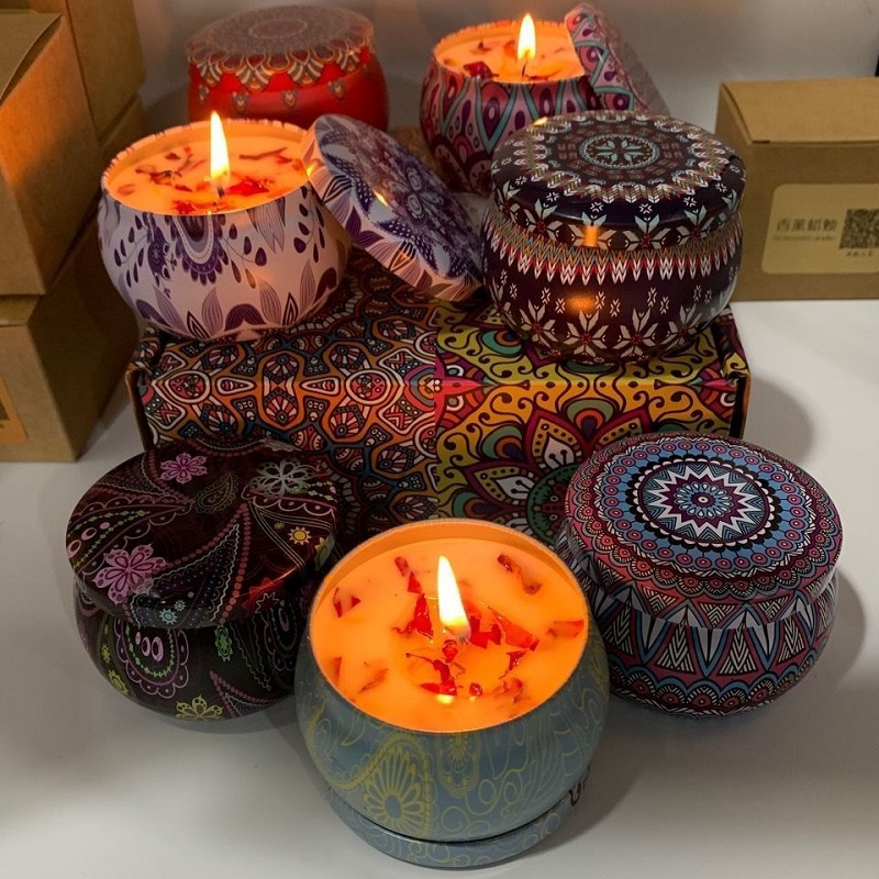 1/4PCS Velas Aromáticas Vintag - Home Fragrance Scented Candle reseña y precio